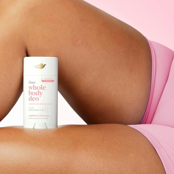 Dove Whole Body Deodorant Stick Long Lasting Fresh Raspberry & Rose, 75ml