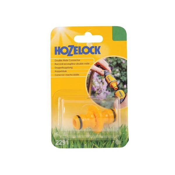Hozelock 2291 Double Male Connector 12.5mm (1/2in) - Multi Colour - 