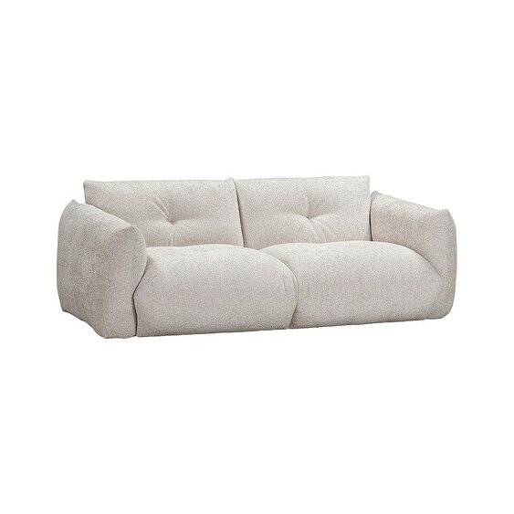Wyld Haus Camden Cosy Natural Upholstered 3 Seater Sofa