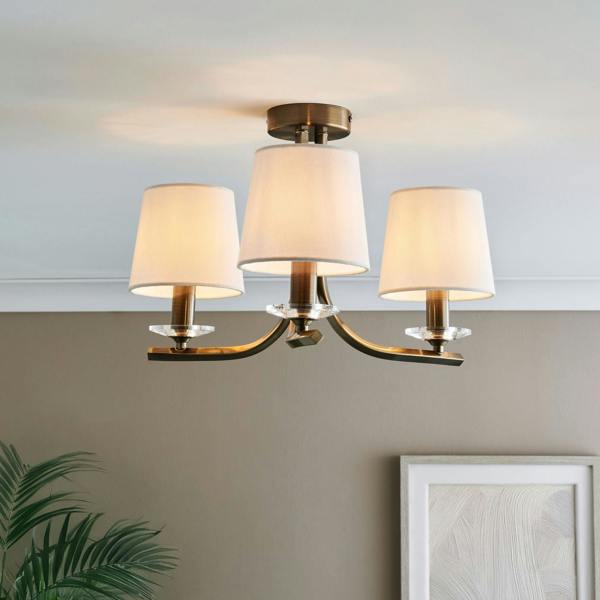 Pagazzi Lighting White Linen Clip On Shade