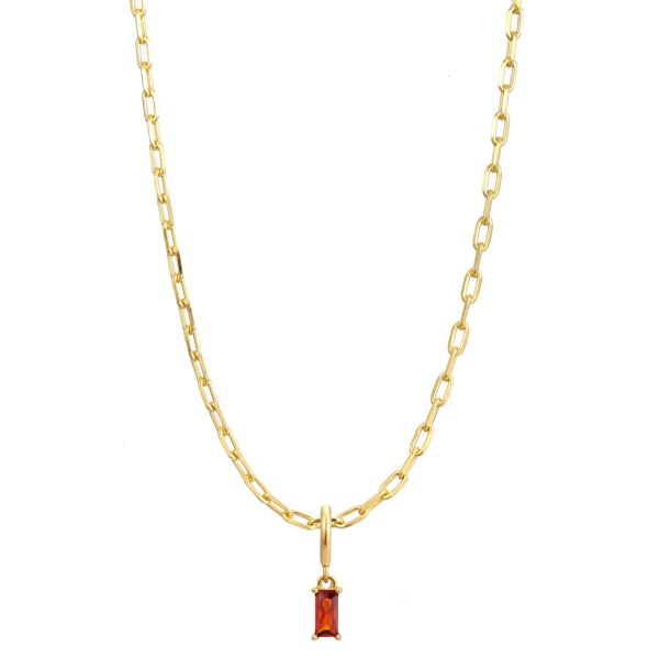 Gold Trip January Birthstone Necklace Charm
