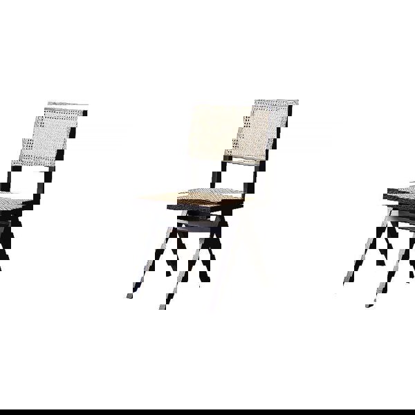 Caribbean Rattan Dining Chair, Oak-Weilai Concept-Black-Weilai Concept