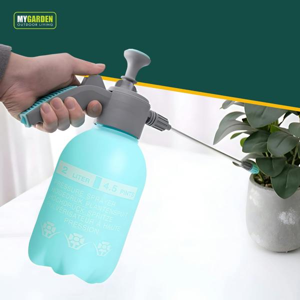 My Garden Outdoor Living Garden Pressure Sprayer - Adjustable Nozzle & Safety Lock  Pump Spray Bottle-Garden Hand Pressure Sprayer Pump Action Bottle