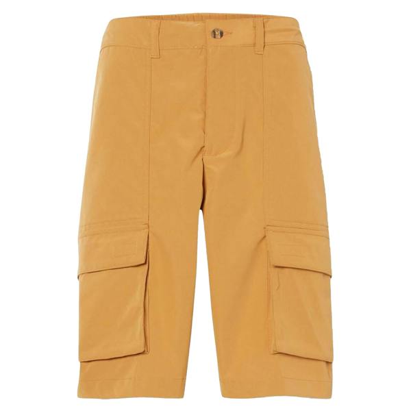 Timberland Mens Leather Badge Water Repellent Cargo Shorts - Wheat - 