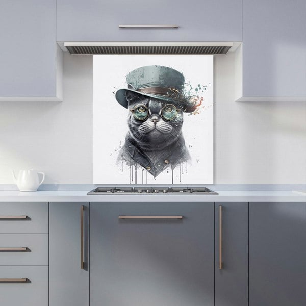 Warren Reed - Designer British Shorthair Cat Splashart Kitchen Splashback