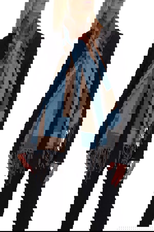 Paulo Due Oversized Wool Blend Pashmina Shawl Scarf