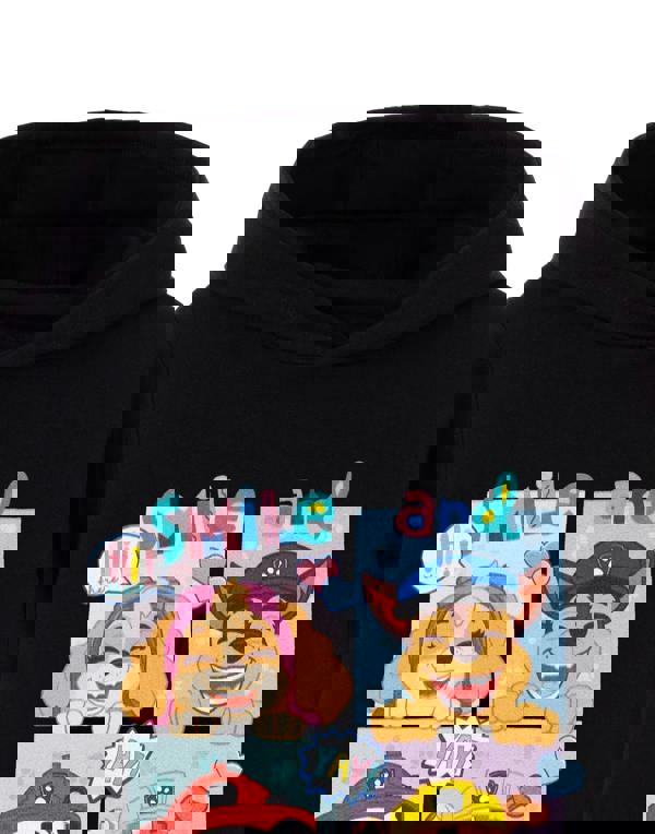 Paw Patrol Girls Black Smile And Pass It On Hoodie