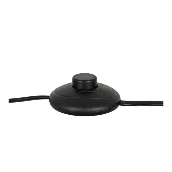 Hill Interiors Cannon Hessian Lamp - Black - 