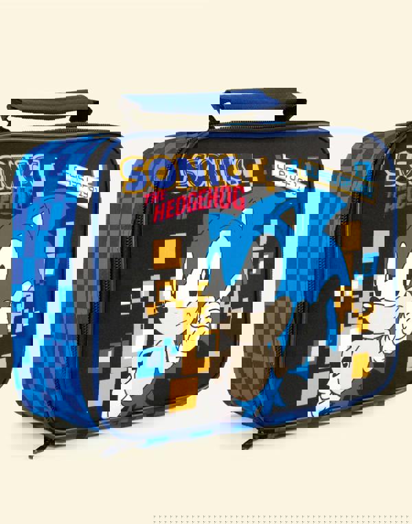 Sonic the Hedgehog Boys Black Zip Lunch Bag (One Size)