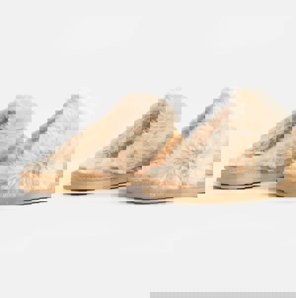 Jo & Joe SCARLETT Womens Faux Fur Mule Slippers Caramel