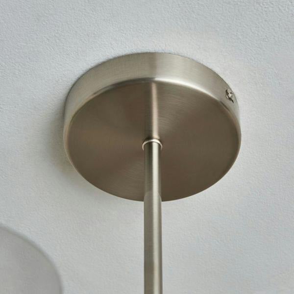 Pagazzi Lighting Kingsholm 5 Light Satin Nickel Semi Flush Ceiling Light