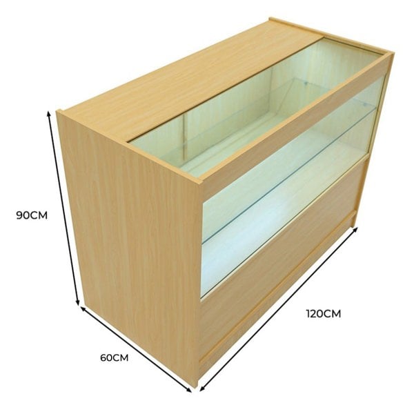 Monstershop LED Retail Shop Counter C1200 - Maple
