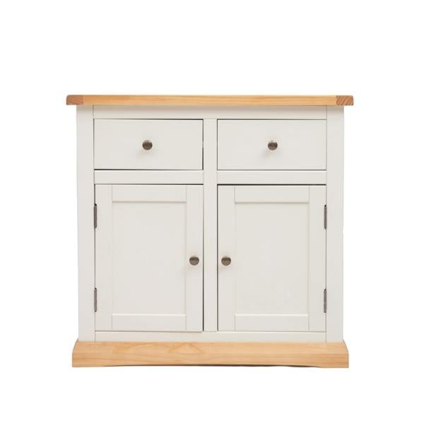 Trevi Off White 2 Drawer 2 Door Sideboard Brass Knob