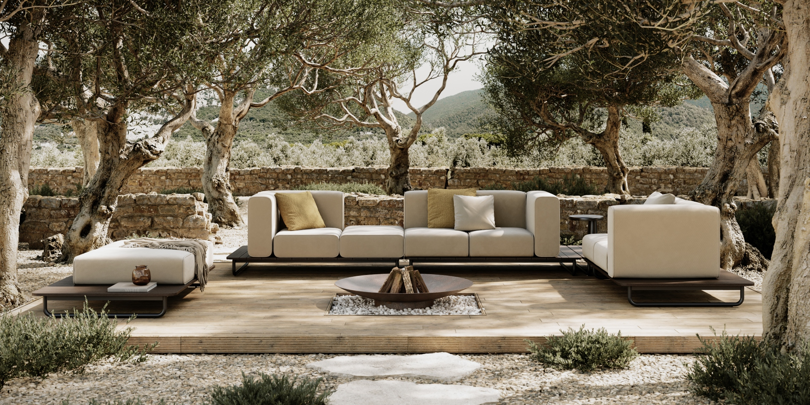 Domkapa Rios Outdoor Sofa with Right Armrest