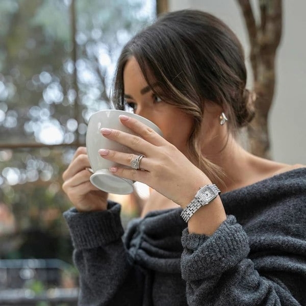 Sekonda Monica Silver Crystal Set Watch 40660