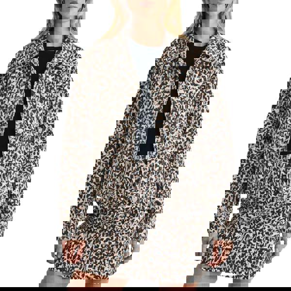 Nobody´s Child Womens/Ladies Frankie Leopard Print Denim Jacket - Brown - 