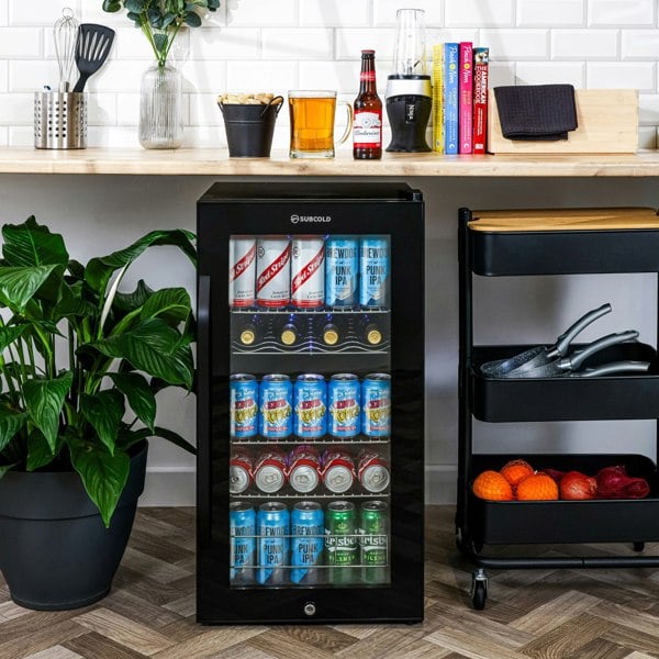 Subcold Ace 90 LED Touch Control Beer Fridge - Black