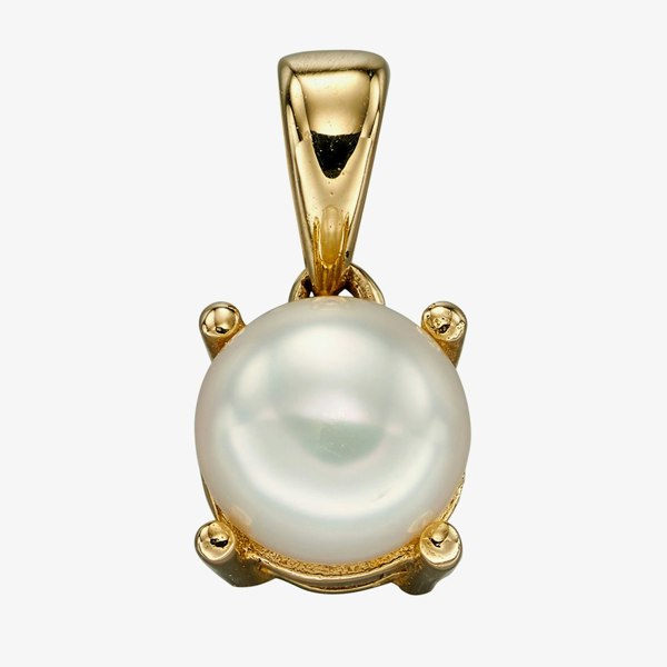 T. H. Baker 9ct Yellow Gold Freshwater Pearl June Birthstone Loose Pendant GP2193