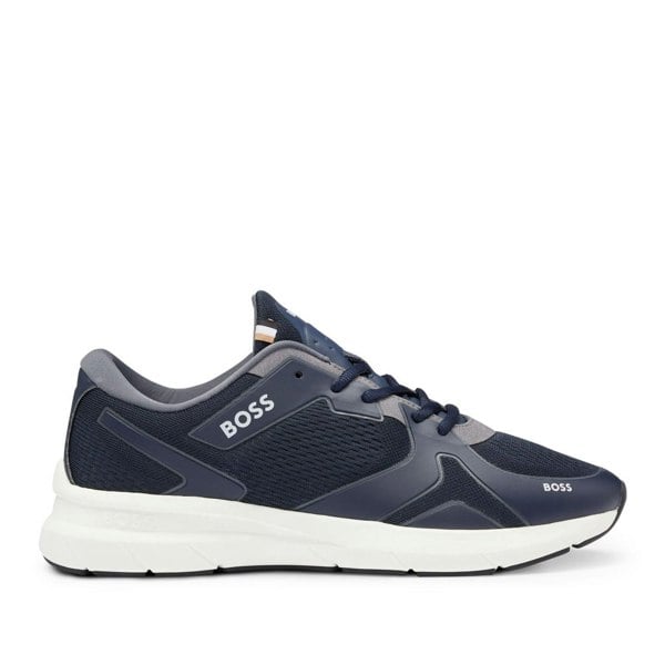 Boss Mens Owen Running Shoes - Dark Blue