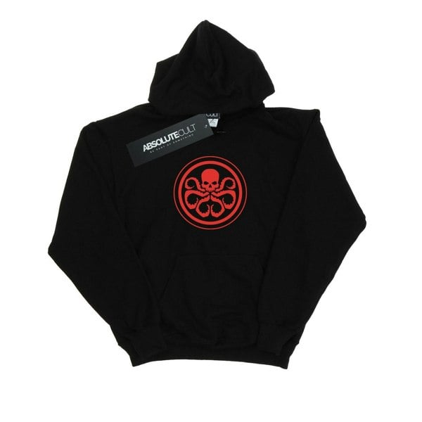 Marvel Mens Hydra Logo Hoodie - Black