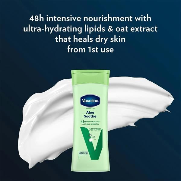 Vaseline Intensive Care Body Lotion Essential Healing & Aloe 400ml, 6 Pack