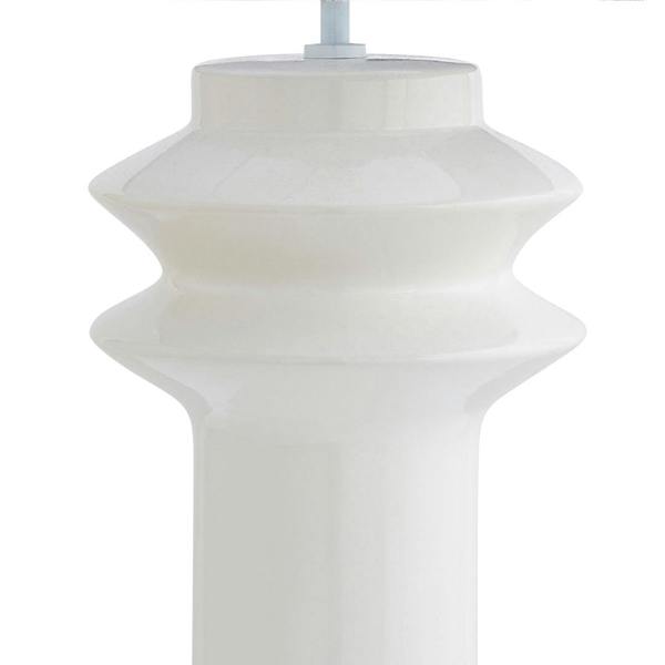 Pagazzi Lighting Imara White Shaded Table Lamp