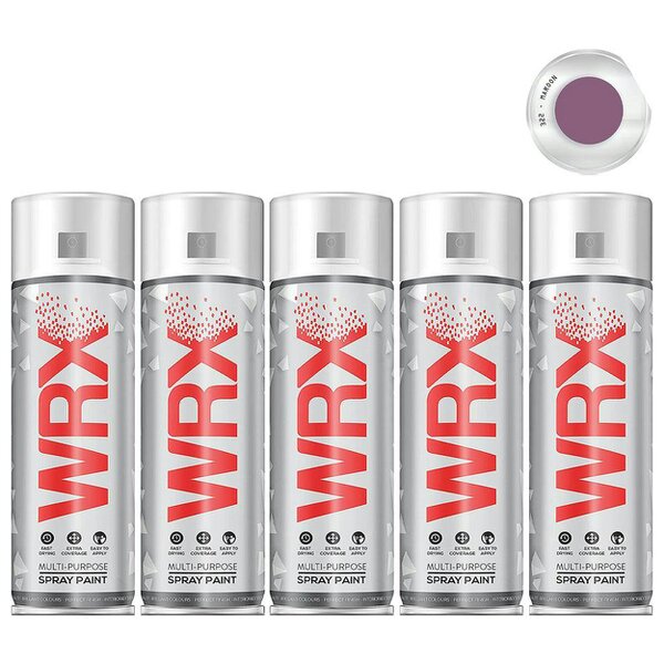 WRX 5X WRX Flat Maroon Spray Paint 400ml