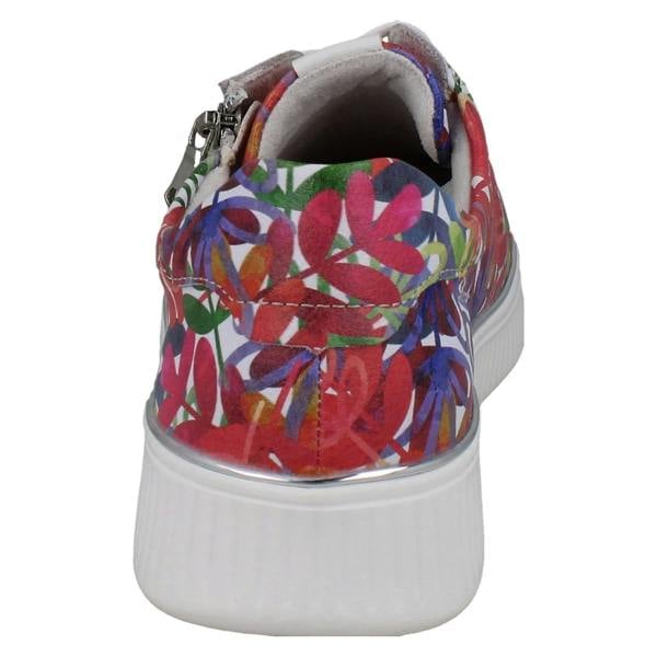 Remonte Ladies Remonte Floral Leaf Pattern Leather Trainers D2E02