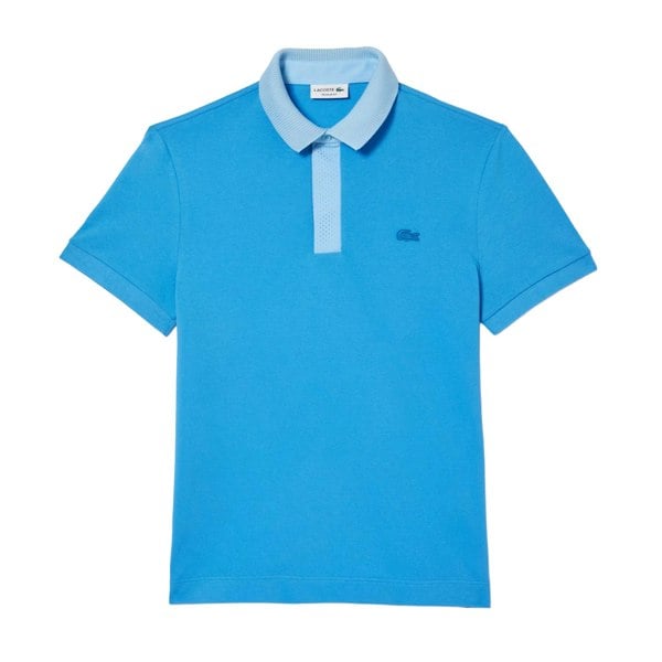 Lacoste Mens Smart Paris Mini Pique Polo Shirt - Blue