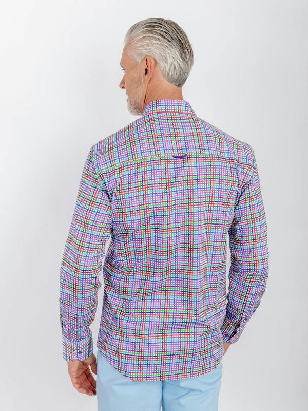 CHECK GINGHAM PINK INSERT - Claudio Lugli Shirts