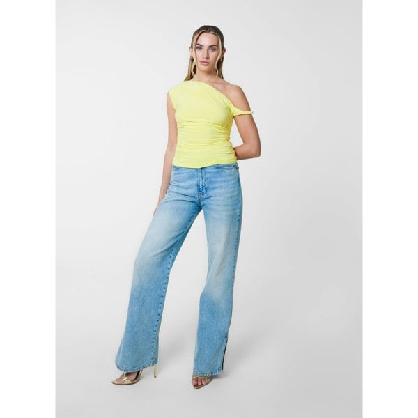 Pink Vanilla Twist Shoulder Top