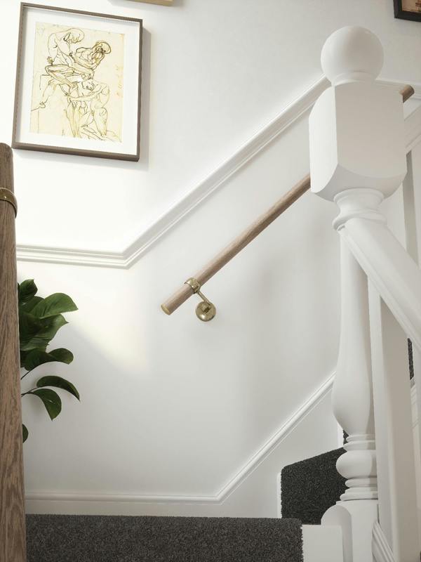 Handrails Direct Oversley Walnut Straight Flight Handrail