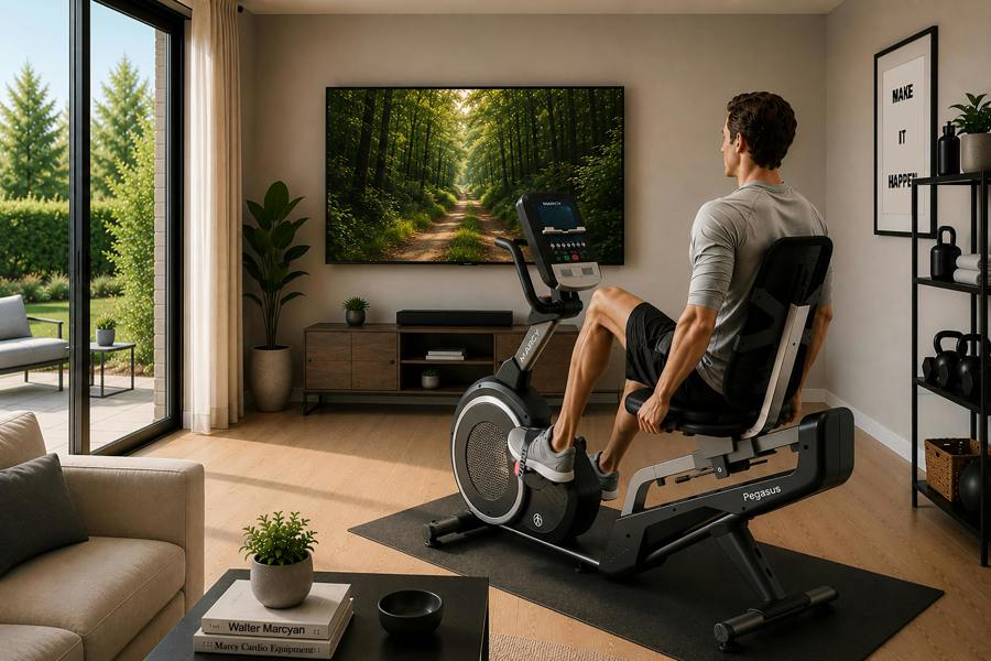 Marcy Pegasus Premium Home Recumbent Bike-170R