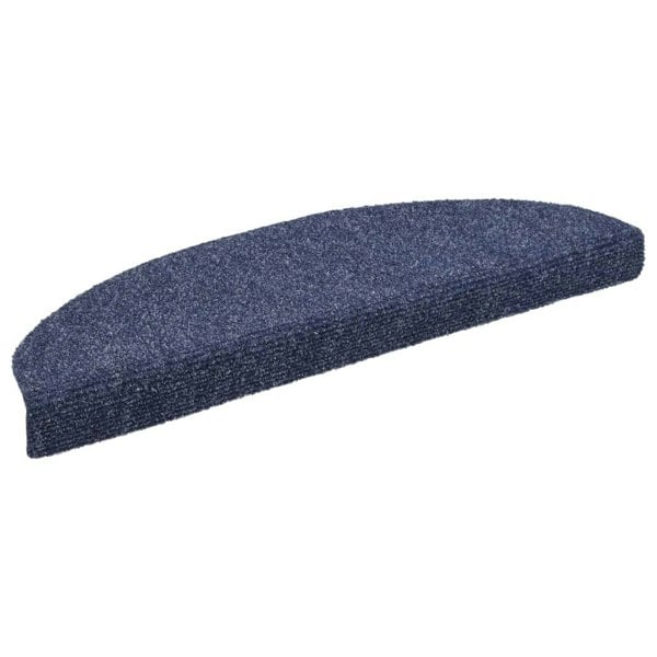 Berkfield Self-adhesive Stair Mats 10 pcs Blue 65x21x4 cm Needle Punch