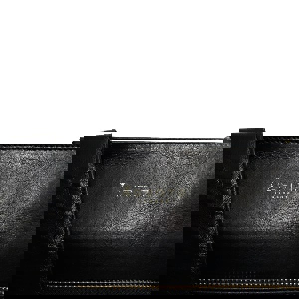 Assots London 'CANARY' Black Vintage Leather Crossbody bag