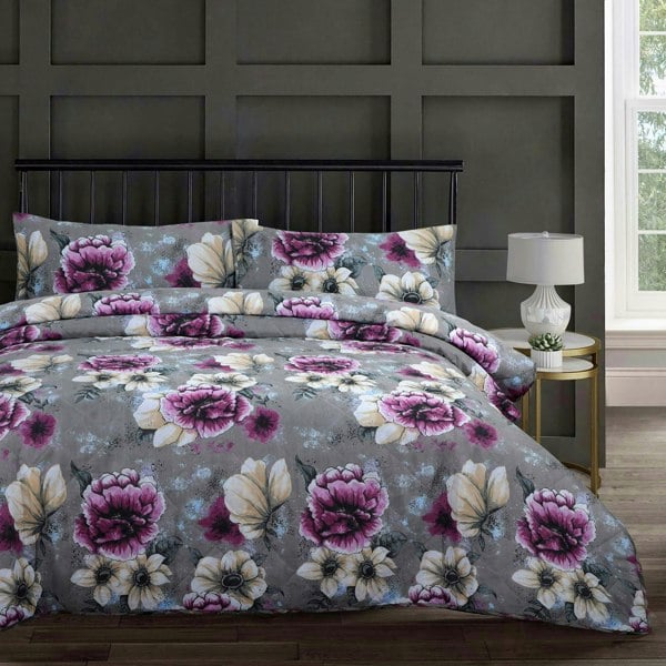 Velosso Cassia Floral Cotton Blend Quilted Bedspread Set