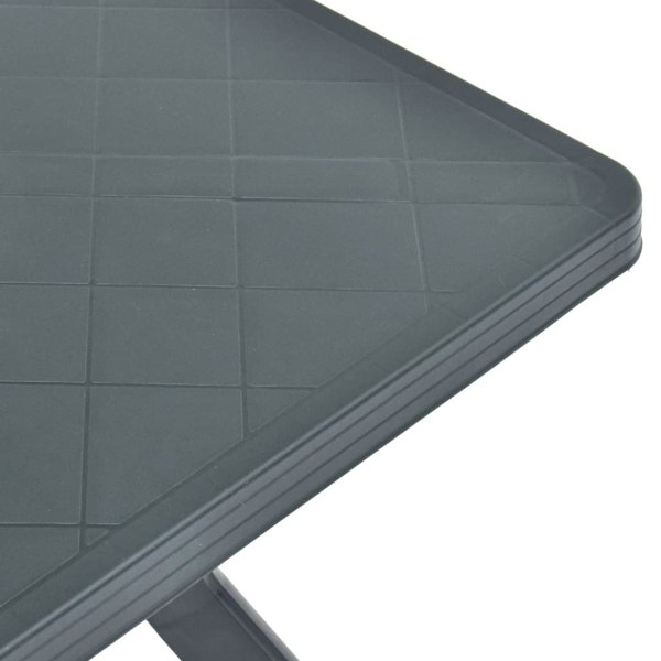 Berkfield Bistro Table Anthracite 70x70x72 cm Plastic
