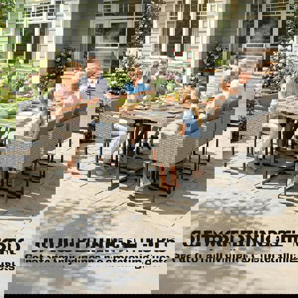 Patio Rattan Dining Set