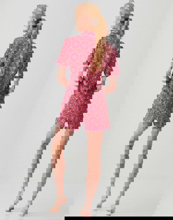 British Boxers Women's Crisp Cotton Short Pyjama Set – Byzantine Paisley