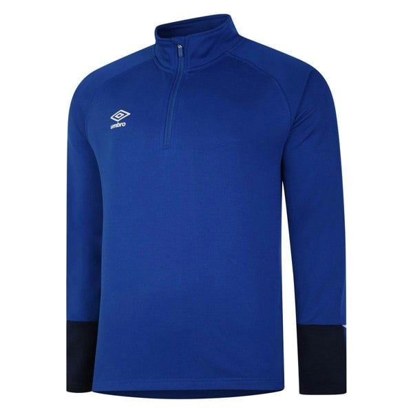 Umbro Childrens/Kids Total Training Quarter Zip Track Top - Royal Blue/Dark Navy/White