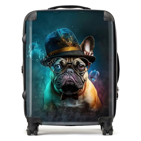 Warren Reed French Bulldog Splashart Suitcase