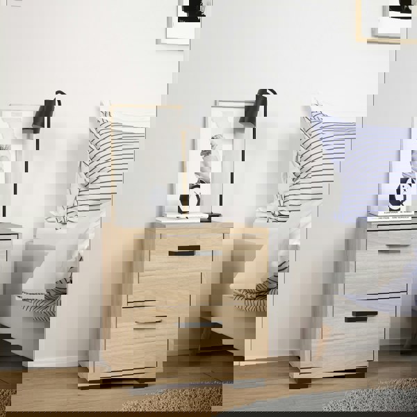 Furniture To Go Sofia Nightstand 2 Drawers Jackson Hickory