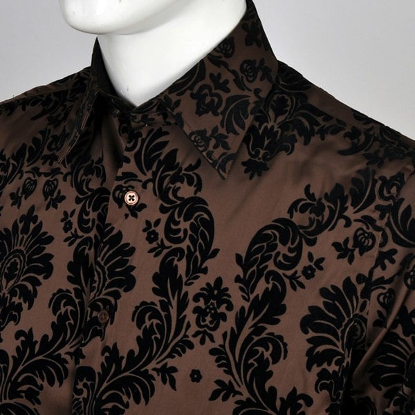 Kensington Floral Shirt- Brown
