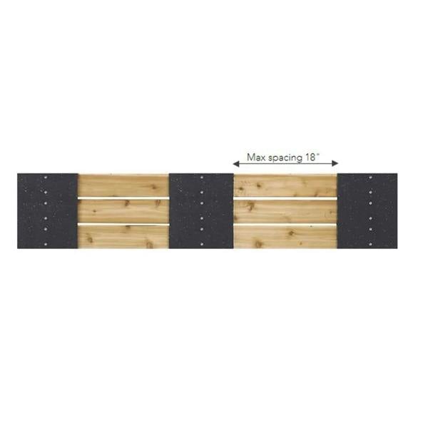 Nicoman Multy Deck Recycled Rubber Decking Plate