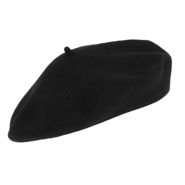 Gamble & Gunn Black Wool Beret