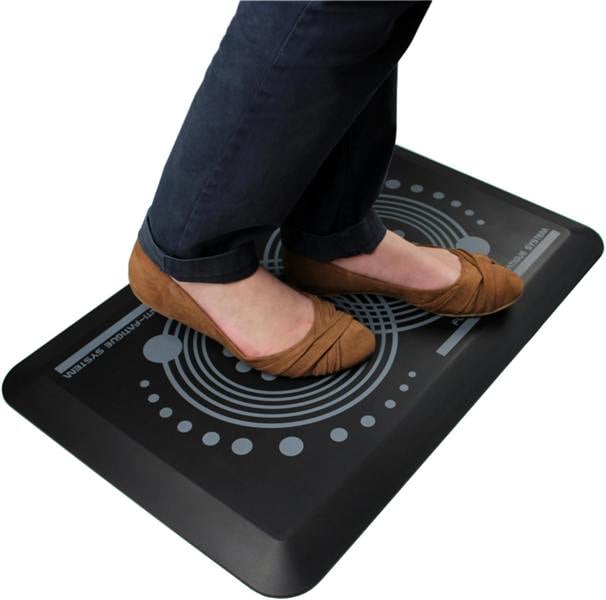 Floortex AFS-TEX® 2000 Black Active Anti-Fatigue Mat - 50 x 80cm