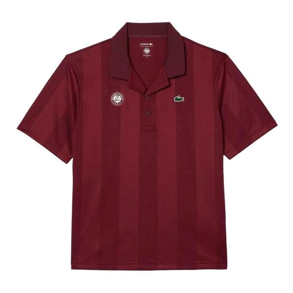 Lacoste Mens Roland Garros Edition Relaxed Fit Tennis Polo Shirt - Pink - 