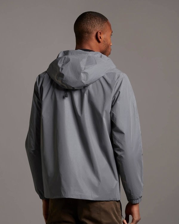 Lyle & Scott Lightweight Reflective Hooded Jacket - Grey