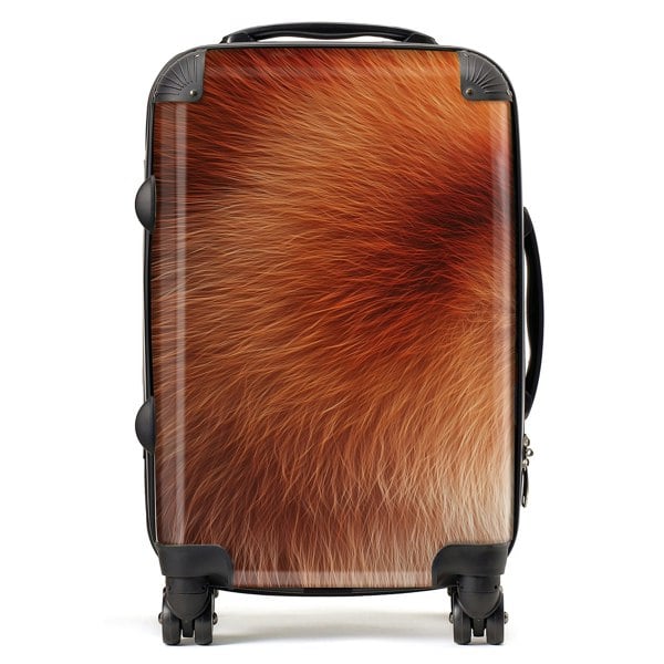 Warren Reed Red Panda Fur Print Suitcase