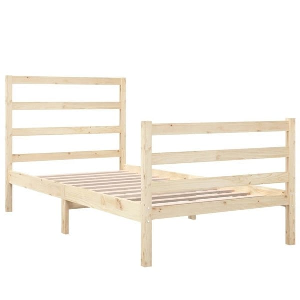 Berkfield Bed Frame Solid Wood Pine 90x190 cm Single